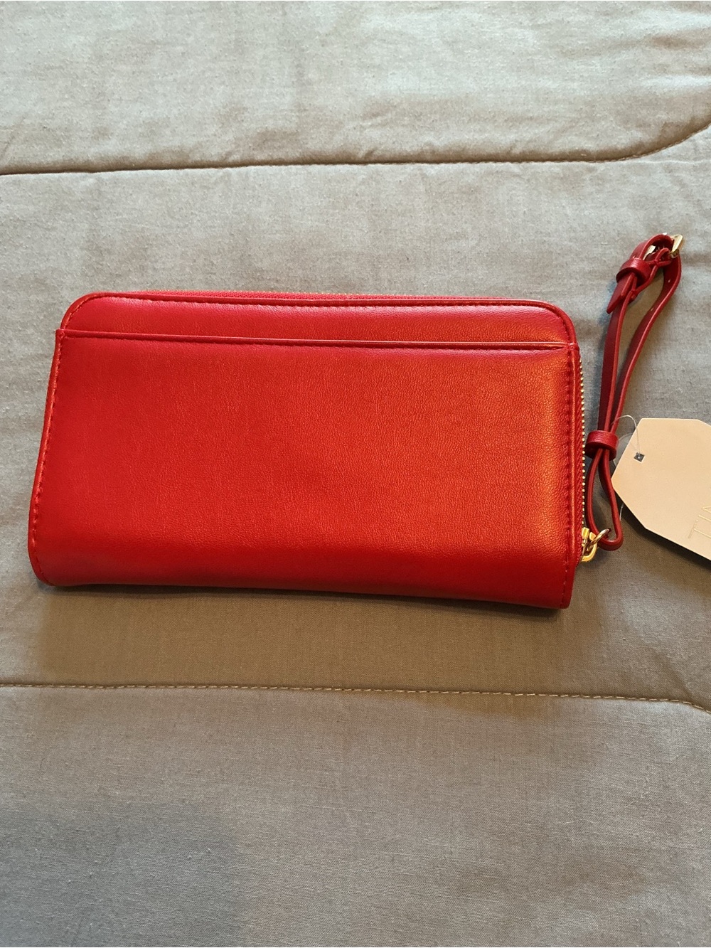 Time and Tru Red Wristlet Clutch